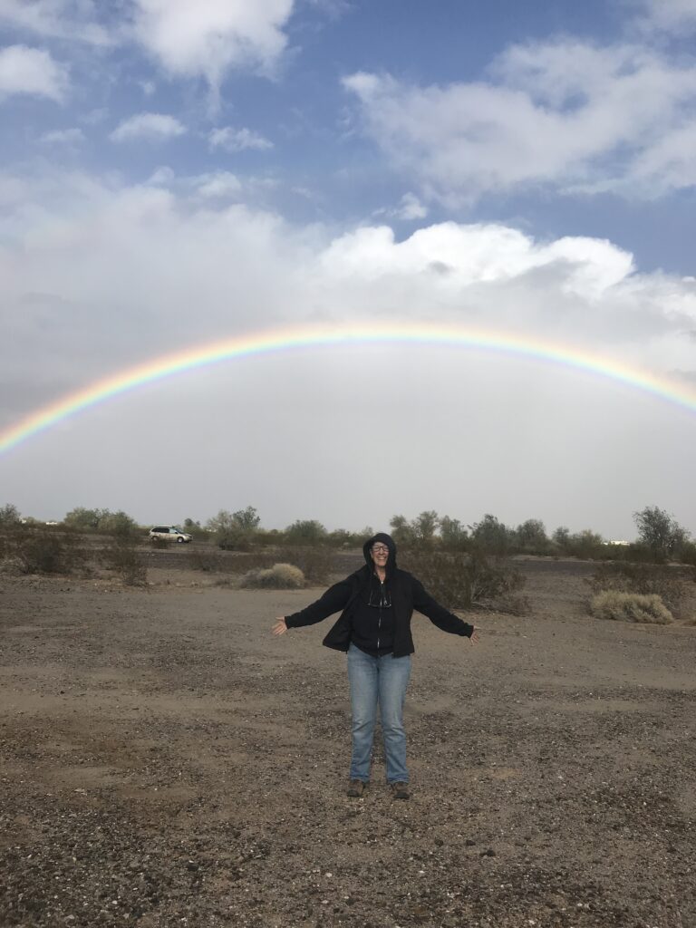 Under the rainbow!